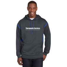 Full Front Print Sport-Tek® Tech Fleece Colorblock Hooded Sweatshirt