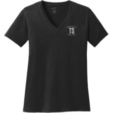 Word Cloud Design Port & Company® Ladies Core Cotton V-Neck Tee
